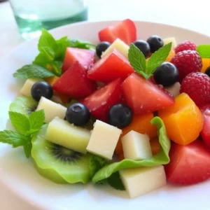 Quick Summer Salads – Summer Fruit Salad with Honey-Lime Dressing"