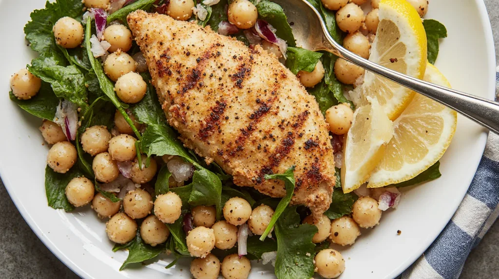 Chickpea Salad with Lemon Dressing