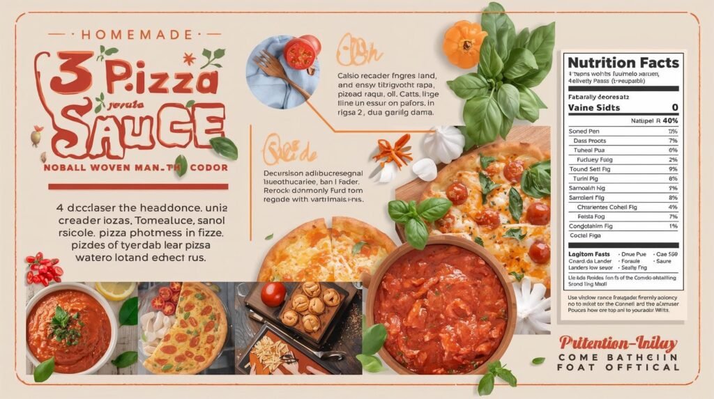 Homemade Pizza Sauce Recipe Nutrition Fact