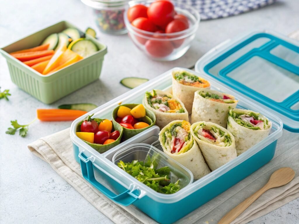 10 easy lunchbox ideas for kids veggie wraps